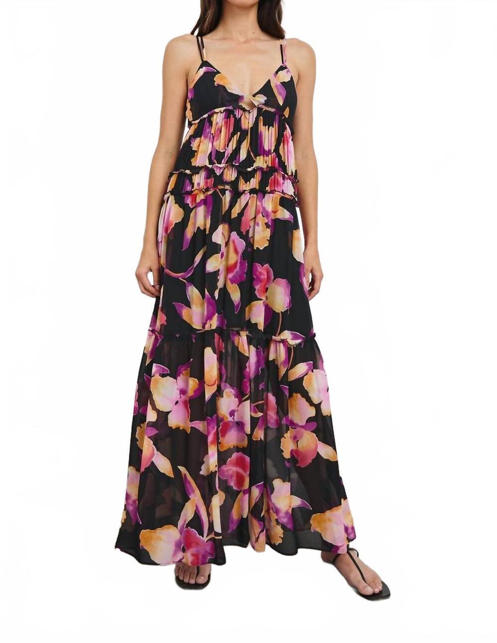 NEW RAILS antonell maxi dress in dusk orchid